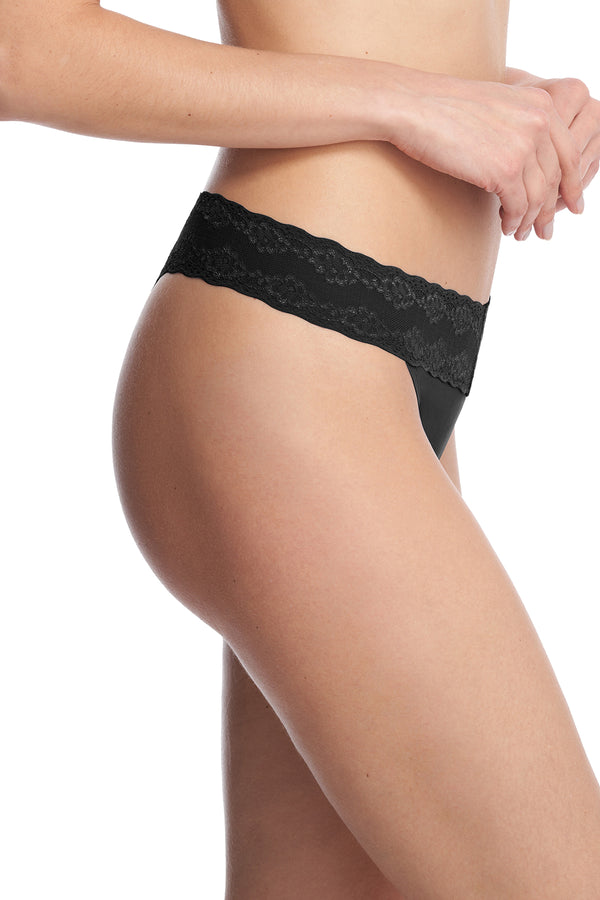 Natori Bliss Perfection One Size Classic Thong Black