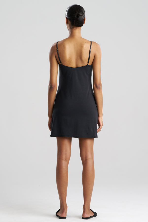 Natori Blissful Essentials Cotton Modal Chemise Black