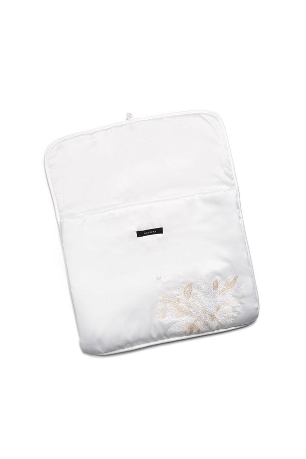 Natori Bridal Embroidery Small Lingerie Bag Warm White