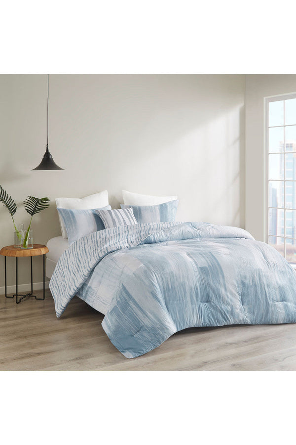 Natori Brushstroke 4 Piece Comforter Mini Set Multi