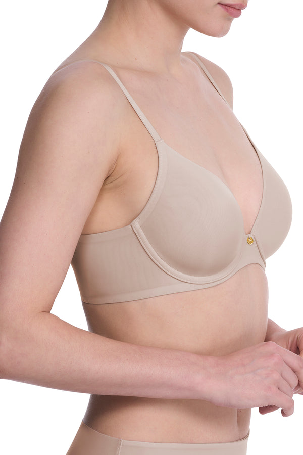 Natori Cloud Comfort Back Smoothing T-Shirt Bra Lt. Mocha
