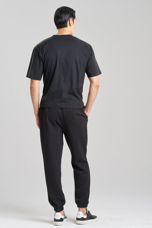 Natori Dragon Cotton Jersey Embroidered Unisex Shirt Black