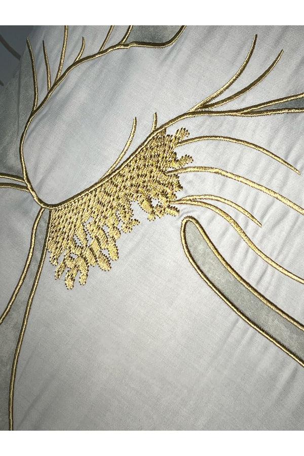 Natori Dreamscape Embroidered 4 Piece Comforter Mini Set Dove Gray