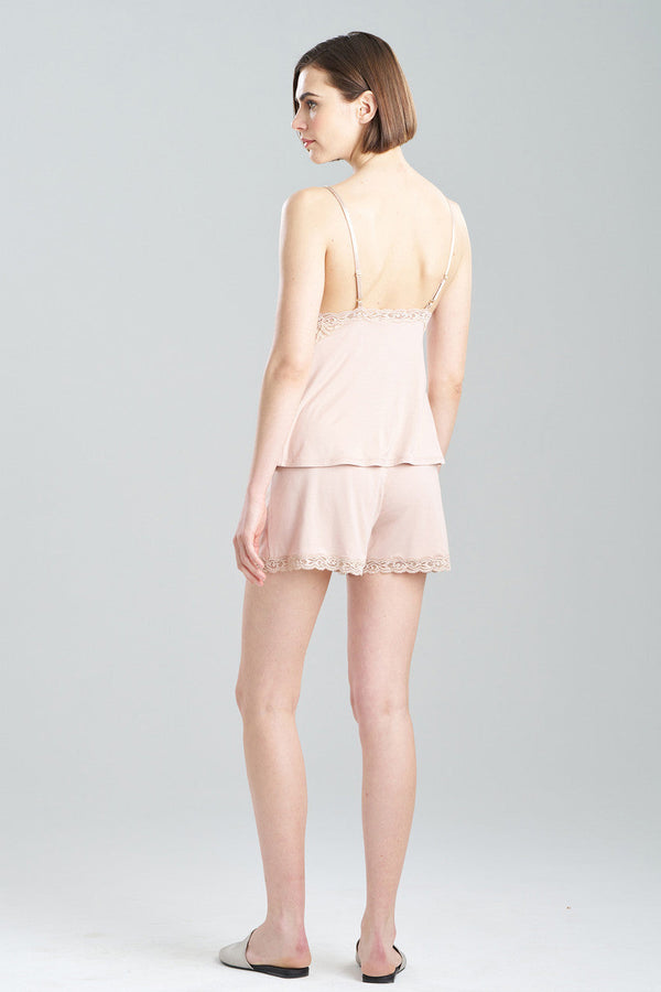 Natori Feathers Essentials Lenzing™ Ecovero™ Viscose Lace Applique Cami PJ Café