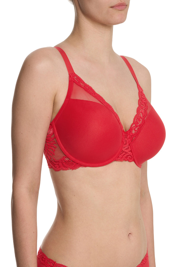 Natori Feathers Full Figure Contour Underwire Bra Bonfire