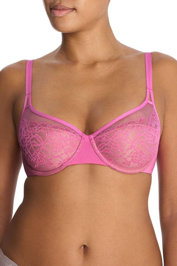 Natori Graceful Full Fit Balconette Contour Underwire Bra Super Pink/Café