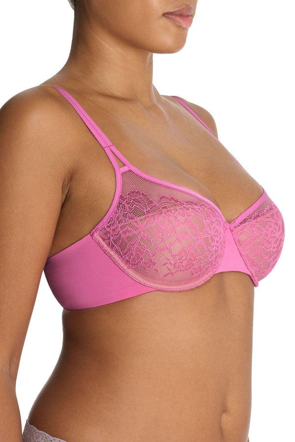 Natori Graceful Full Fit Balconette Contour Underwire Bra Super Pink/Café