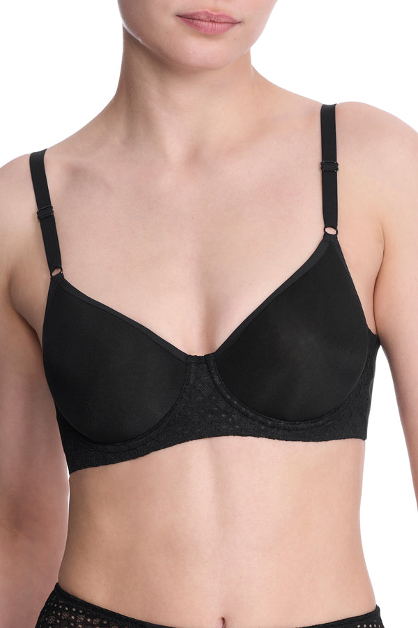 Natori Harmony Smooth Back Spacer Underwire Bra Black