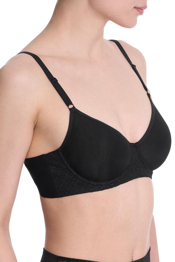 Natori Harmony Smooth Back Spacer Underwire Bra Black