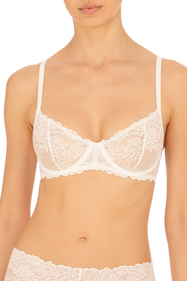 Natori Heavenly Convertible Balconette Underwire Bra White