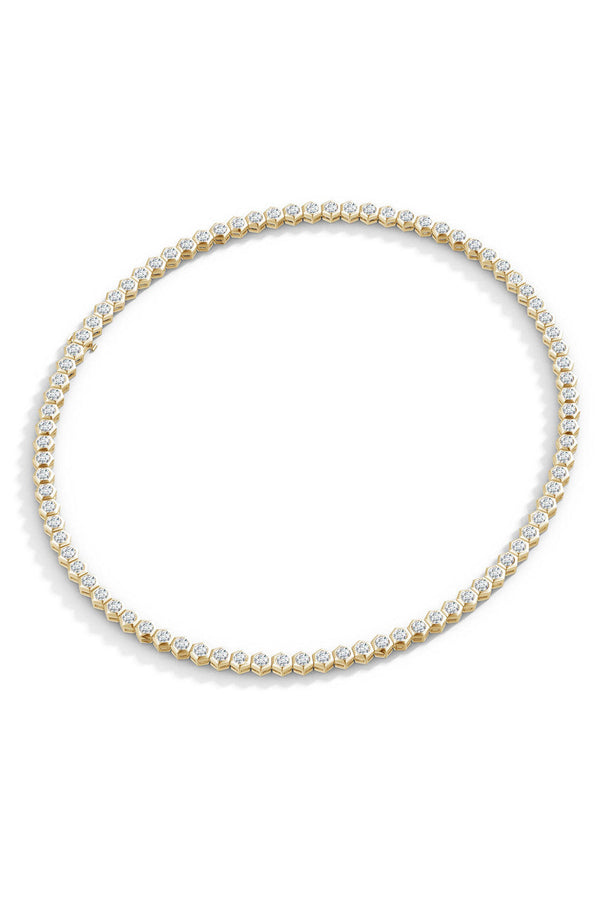 Natori Indochine Diamond Tennis Necklace 14K Yellow Gold