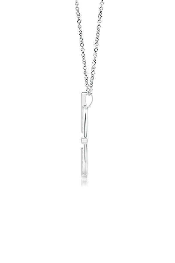 Natori Infinity Concentric Circle 14K Gold Pendant Necklace 14K White Gold