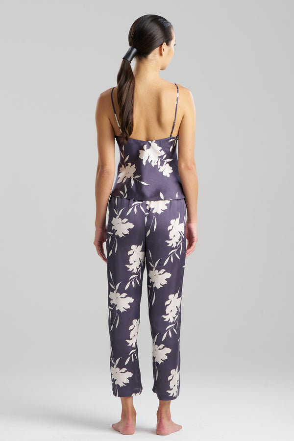 Natori Lily Printed Satin Icon Cami PJ Twilight Blue