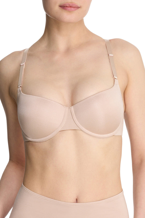 Natori Liquid Convertible Balconette Push-Up Bra Lt Mocha