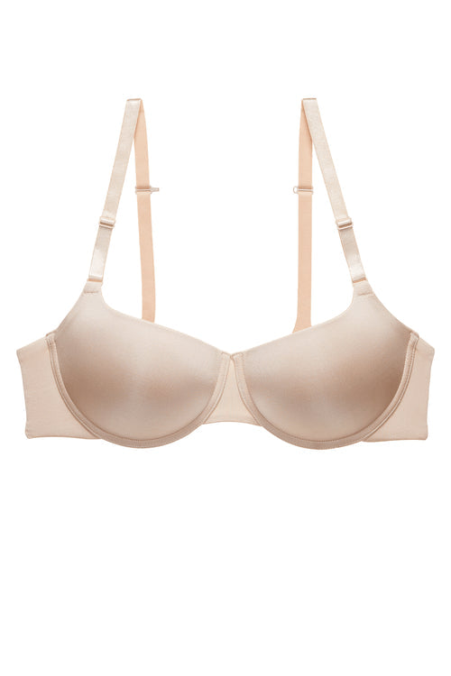 natori Liquid Convertible Balconette Push-Up Bra Lt Mocha