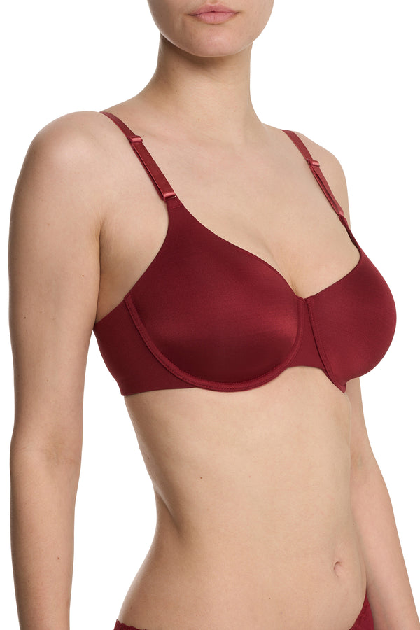Natori Liquid Full Fit Contour Underwire Bra Dk Red