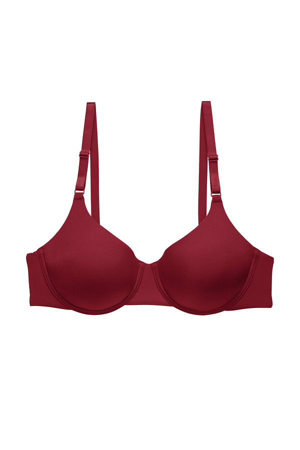 natori Liquid Full Fit Contour Underwire Bra Dk Red
