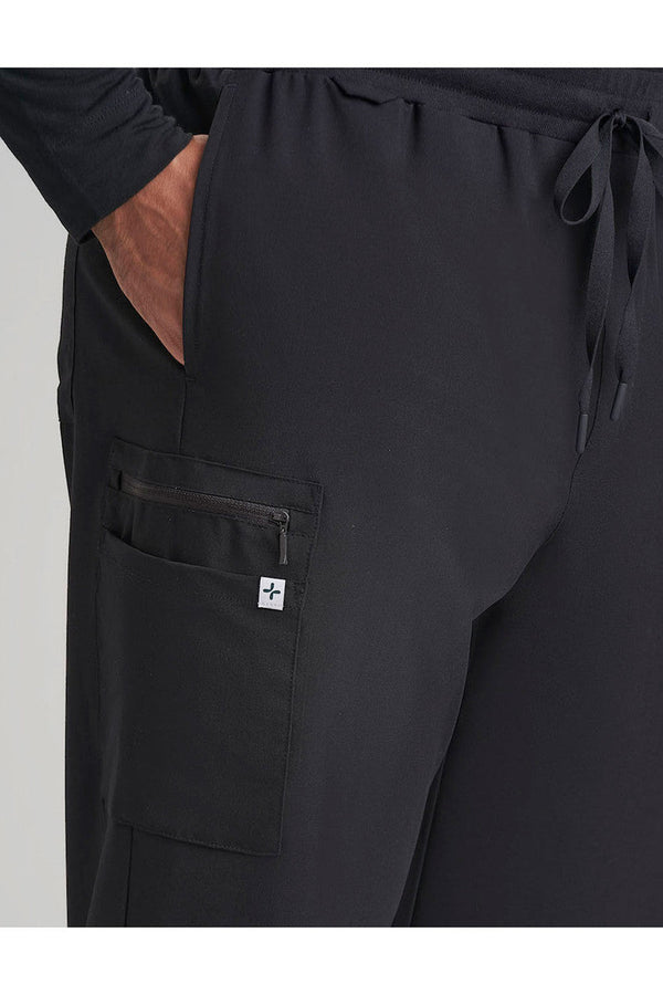 Natori Men's 7-Pocket Straight Leg Scrub Pants Black