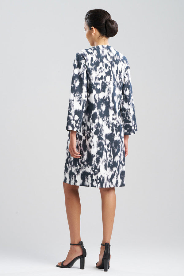 Natori Abstract Coat Black