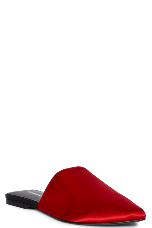 Natori Adore Satin Slide Red