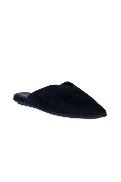 natori Amour Suede Slide Black