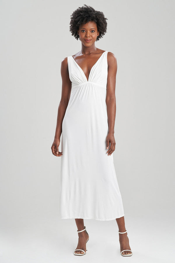 natori Aphrodite Slip Dress Ivory