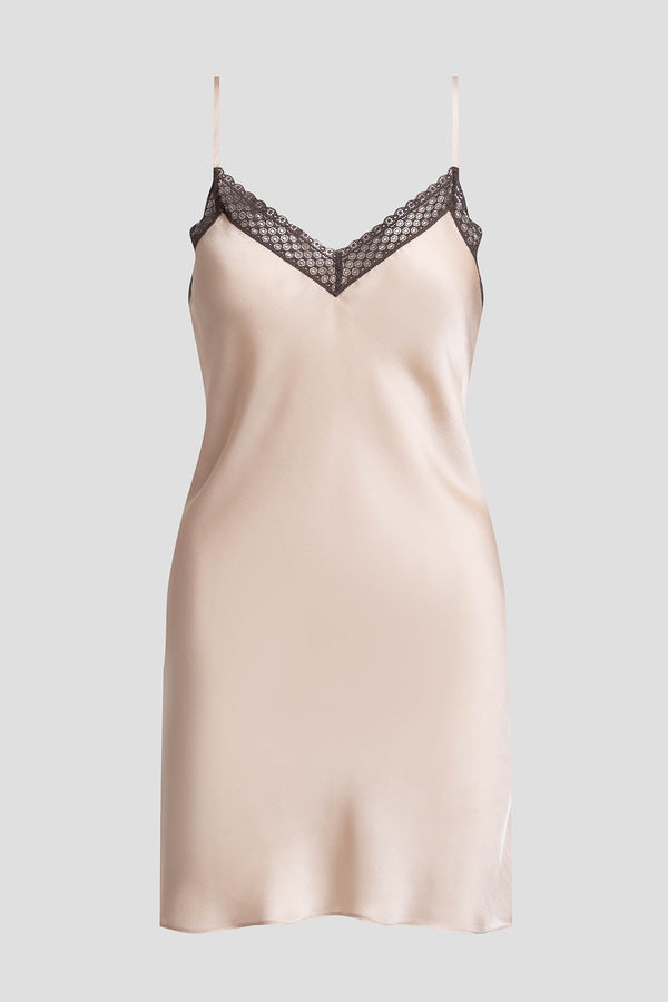 Natori Ashley Icon Lace Chemise Cream