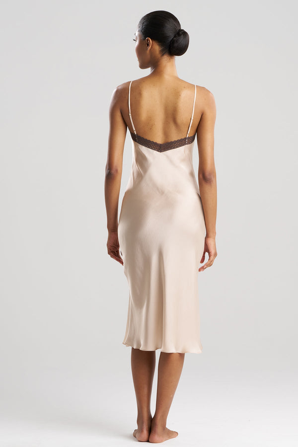 Natori Ashley Icon Lace Slip Dress Cream