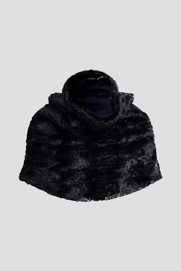 Natori Astrakhan Faux Fur Snood Black