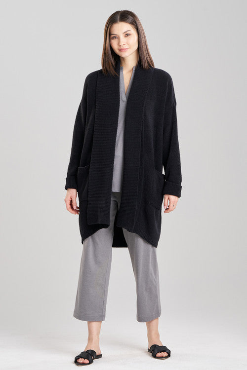 Natori Aura Solid Cardigan Black