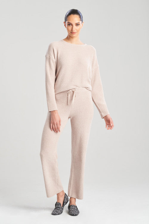 natori Aura Solid Straight Leg Pants Mink