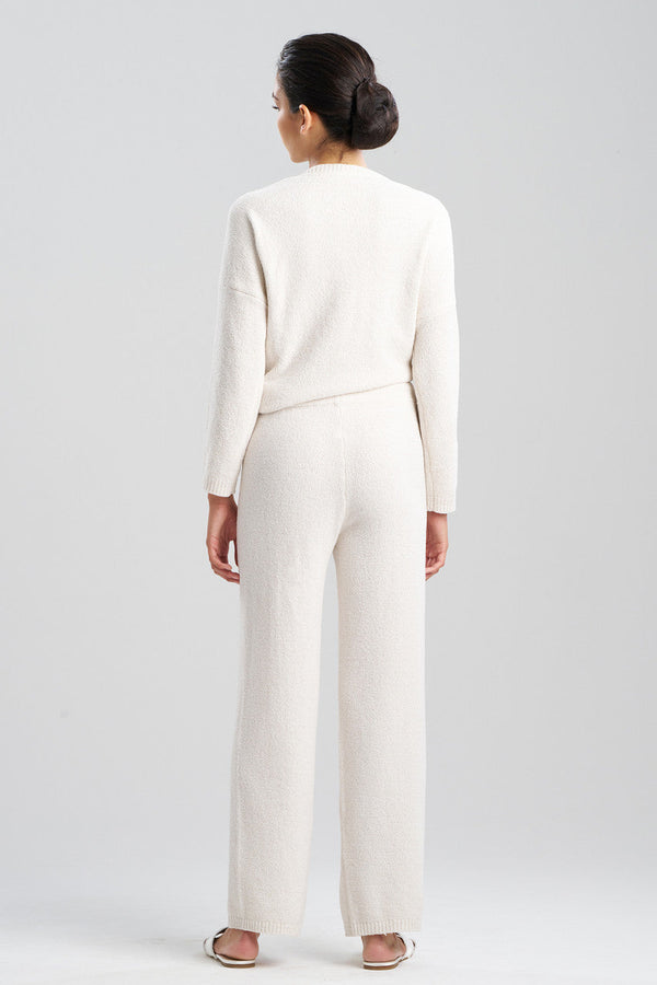 Natori Aura Straight Leg Pants Heather White Opal