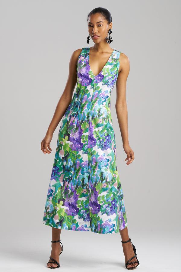Natori Ayame Cotton Maxi Dress Multi