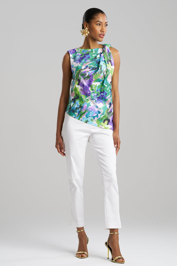 natori Ayame Cotton Origami Top Multi