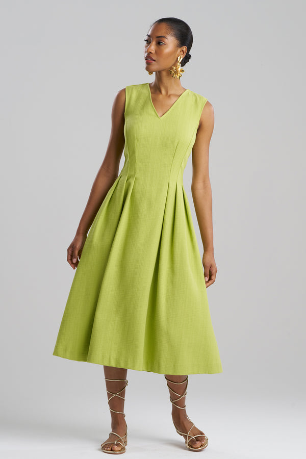 Natori Basketweave Cotton Dress Pear
