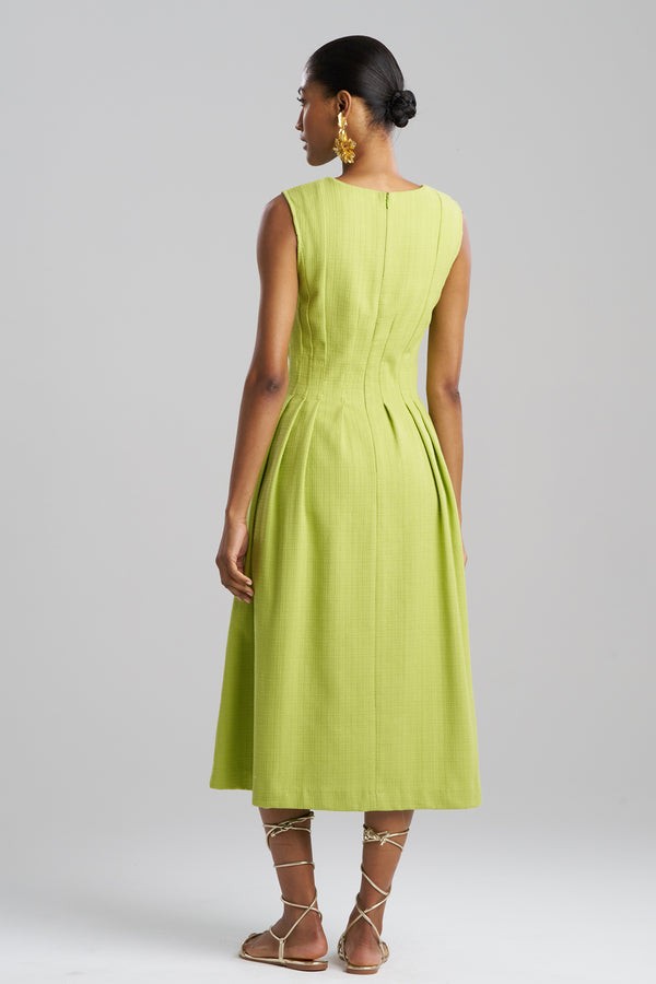Natori Basketweave Cotton Dress Pear