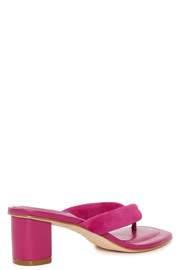 Natori Bay Suede Thong Sandal Dragonfruit