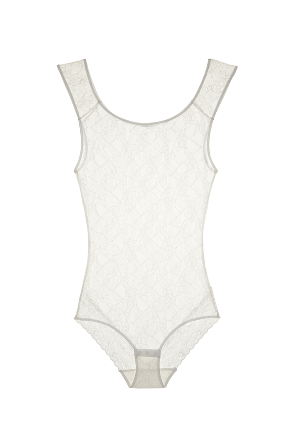 Natori Bliss Allure Lace Bodysuit White