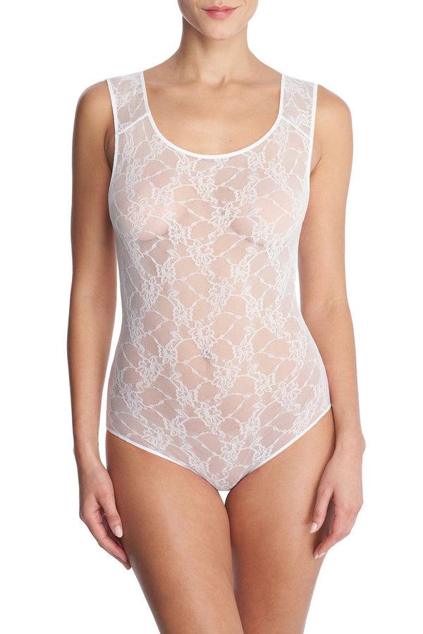 Natori Bliss Allure Lace Bodysuit White