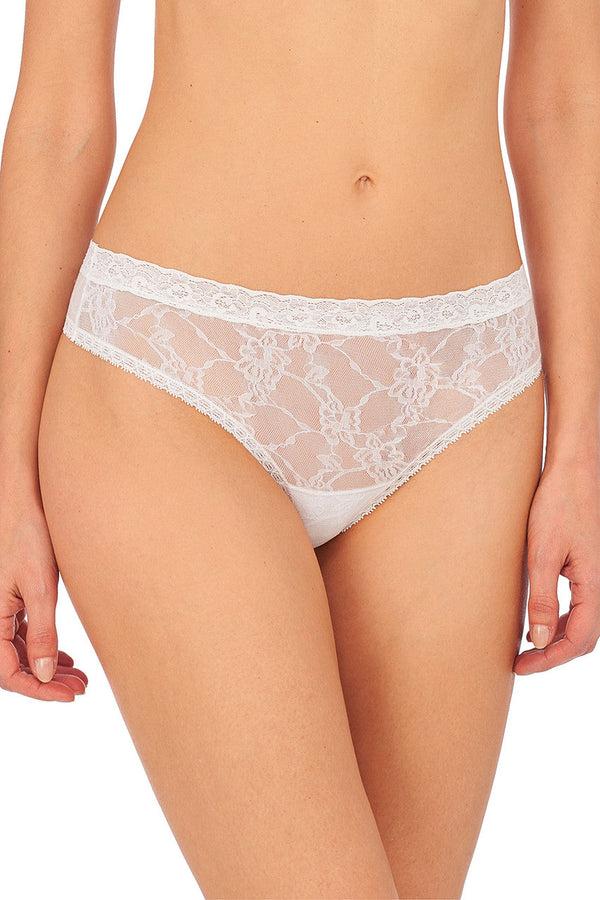 Natori Bliss Allure One-Size Lace Thong White
