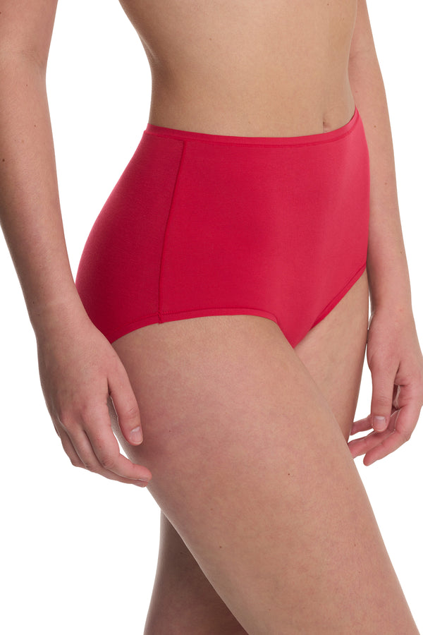 Natori Bliss Bare Cotton High Waist Brief Bonfire