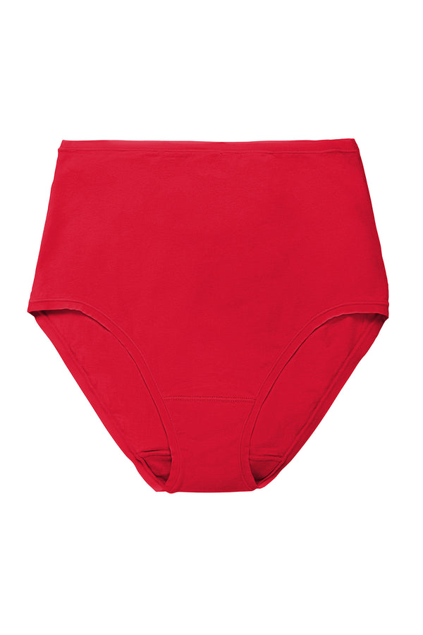 natori Bliss Bare Cotton High Waist Brief Bonfire