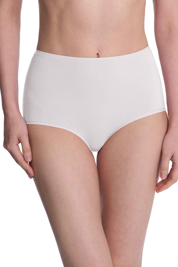 Natori Bliss Bare Cotton High Waist Brief White