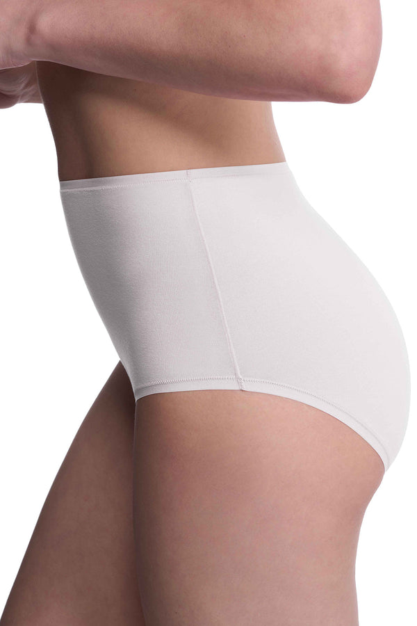 Natori Bliss Bare Cotton High Waist Brief White