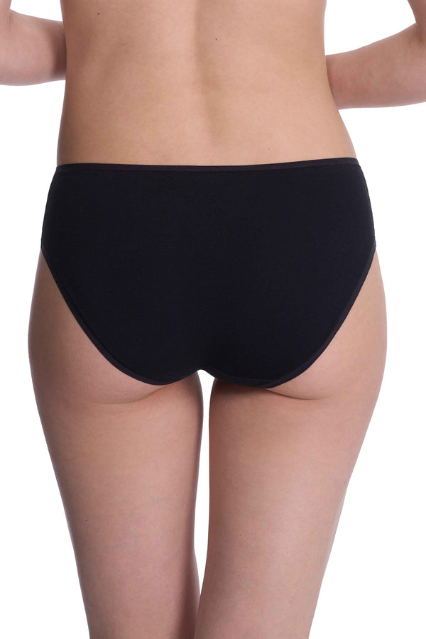 Natori Bliss Bare Cotton Hipster Black