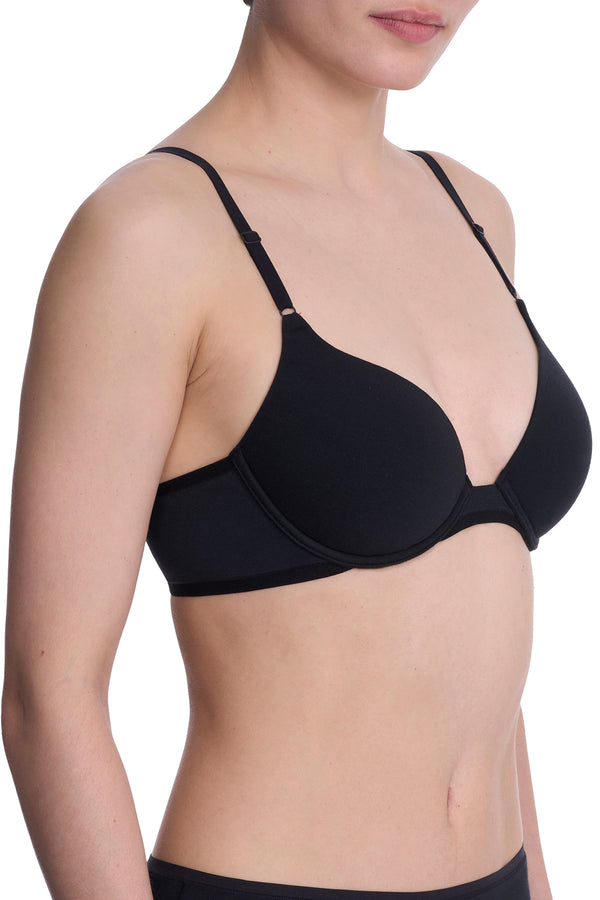 Natori Bliss Cotton Convertible T-Shirt Bra Black