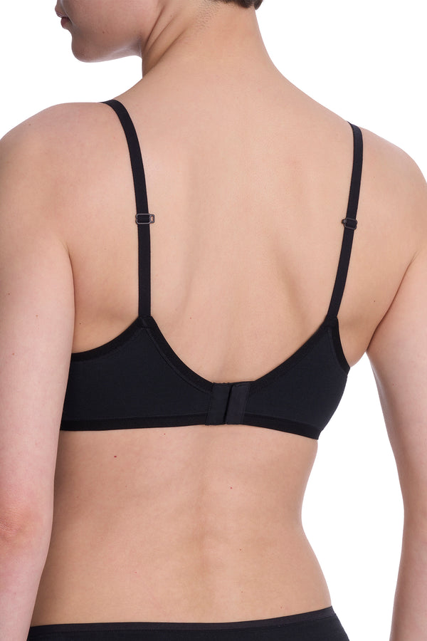 Natori Bliss Cotton Convertible T-Shirt Bra Black