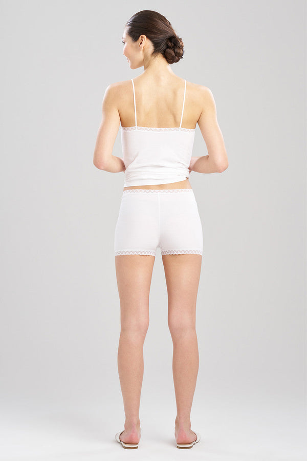 Natori Bliss Cotton Shorts White