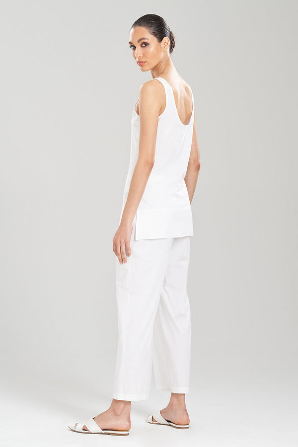 Natori Bliss Essentials Cotton Tank White