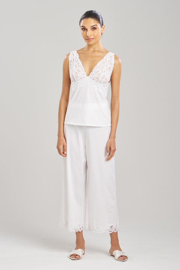 Natori Bliss Harmony Lace V-Neck Cami White